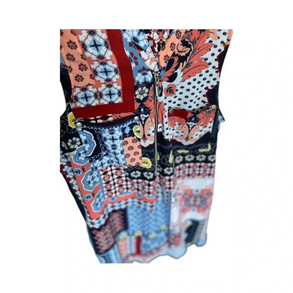 New York & Company Paisley Print Sleeveless Dress With Pockets Women’s Medium - Picture 5 of 12
